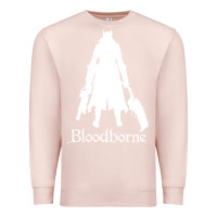 Pale Pink bloodborne zipped Premium Sweatshirt - linhVisuals