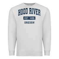 Dove Grey hood river oregon or vintage sports established navy design t shirt Premium Sweatshirt - linhVisuals