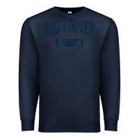 Navy hood river oregon or vintage sports established navy design t shirt Premium Sweatshirt - linhVisuals