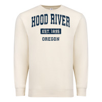 Sandshell hood river oregon or vintage sports established navy design t shirt Premium Sweatshirt - linhVisuals
