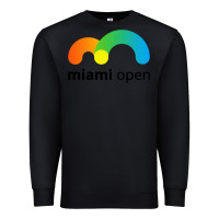 Black miami open Premium Sweatshirt - linhVisuals