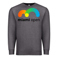 Charcoal Heather miami open Premium Sweatshirt - linhVisuals