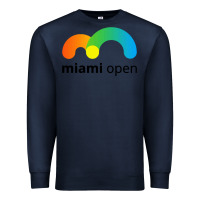 Navy miami open Premium Sweatshirt - linhVisuals