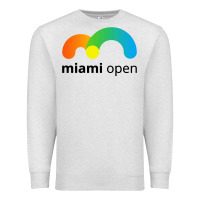 Oatmeal Heather miami open Premium Sweatshirt - linhVisuals