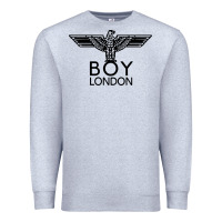 Heather Grey boy london Premium Sweatshirt - linhVisuals