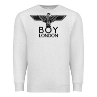 Oatmeal Heather boy london Premium Sweatshirt - linhVisuals