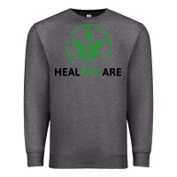 Charcoal Heather healthcare thc marijuana cannabis medical Premium Sweatshirt - linhVisuals