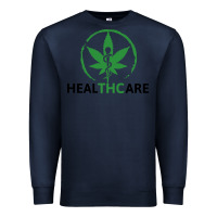 Navy healthcare thc marijuana cannabis medical Premium Sweatshirt - linhVisuals