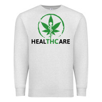 Oatmeal Heather healthcare thc marijuana cannabis medical Premium Sweatshirt - linhVisuals