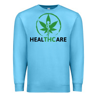 Ocean Blue healthcare thc marijuana cannabis medical Premium Sweatshirt - linhVisuals