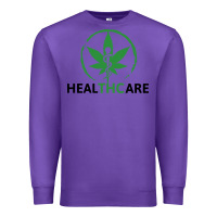 Purple healthcare thc marijuana cannabis medical Premium Sweatshirt - linhVisuals