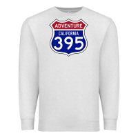 Oatmeal Heather california usa highway 395 hiking fishing climbing adventure premium Premium Sweatshirt - linhVisuals