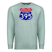 Seafoam california usa highway 395 hiking fishing climbing adventure premium Premium Sweatshirt - linhVisuals