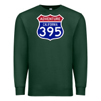 Sports Green california usa highway 395 hiking fishing climbing adventure premium Premium Sweatshirt - linhVisuals