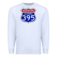 White california usa highway 395 hiking fishing climbing adventure premium Premium Sweatshirt - linhVisuals