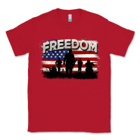 Red Freedom 4th of july Classic Tee - CowGirlArtShop