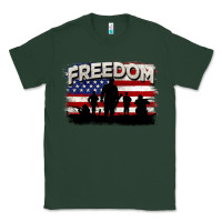 Sports Green Freedom 4th of july Classic Tee - CowGirlArtShop