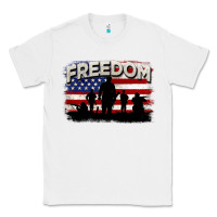 White Freedom 4th of july Classic Tee - CowGirlArtShop