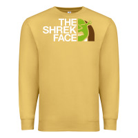 Antique Gold the shrek face Premium Sweatshirt - linhVisuals
