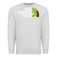 Dove Grey the shrek face Premium Sweatshirt - linhVisuals