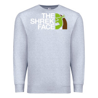 Heather Grey the shrek face Premium Sweatshirt - linhVisuals