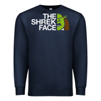 Navy the shrek face Premium Sweatshirt - linhVisuals