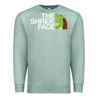 Seafoam the shrek face Premium Sweatshirt - linhVisuals