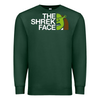 Sports Green the shrek face Premium Sweatshirt - linhVisuals
