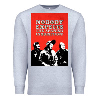 Heather Grey nobody expects the spanish inquisition Premium Sweatshirt - linhVisuals
