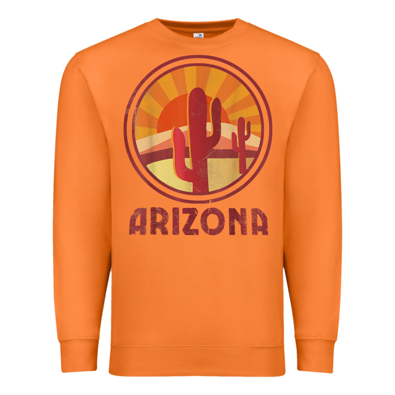 Arizona Cactus Sunset Scene Graphic T Shirt Premium Sweatshirt by linhVisuals | Teevron