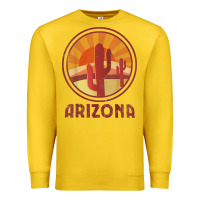 Lemon arizona cactus sunset scene graphic t shirt Premium Sweatshirt - linhVisuals