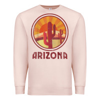 Pale Pink arizona cactus sunset scene graphic t shirt Premium Sweatshirt - linhVisuals