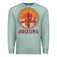 Seafoam arizona cactus sunset scene graphic t shirt Premium Sweatshirt - linhVisuals