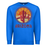 True Royal arizona cactus sunset scene graphic t shirt Premium Sweatshirt - linhVisuals