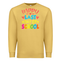 Antique Gold happy last day of school teacher boys girls school last day Premium Sweatshirt - linhVisuals