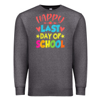 Charcoal Heather happy last day of school teacher boys girls school last day Premium Sweatshirt - linhVisuals