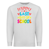 Dove Grey happy last day of school teacher boys girls school last day Premium Sweatshirt - linhVisuals