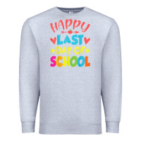 Heather Grey happy last day of school teacher boys girls school last day Premium Sweatshirt - linhVisuals
