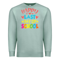 Seafoam happy last day of school teacher boys girls school last day Premium Sweatshirt - linhVisuals