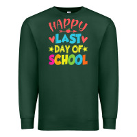 Sports Green happy last day of school teacher boys girls school last day Premium Sweatshirt - linhVisuals