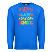 True Royal happy last day of school teacher boys girls school last day Premium Sweatshirt - linhVisuals