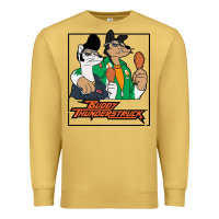 Antique Gold buddy thunderstruck friend Premium Sweatshirt - linhVisuals