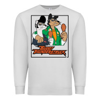Dove Grey buddy thunderstruck friend Premium Sweatshirt - linhVisuals