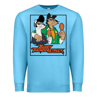 Ocean Blue buddy thunderstruck friend Premium Sweatshirt - linhVisuals