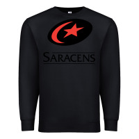 Black saracens Premium Sweatshirt - linhVisuals