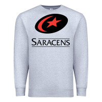 Heather Grey saracens Premium Sweatshirt - linhVisuals