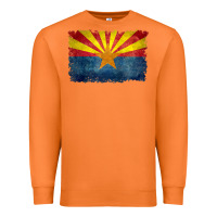 Carrot arizona flag in grungy style raglan baseball tee Premium Sweatshirt - linhVisuals