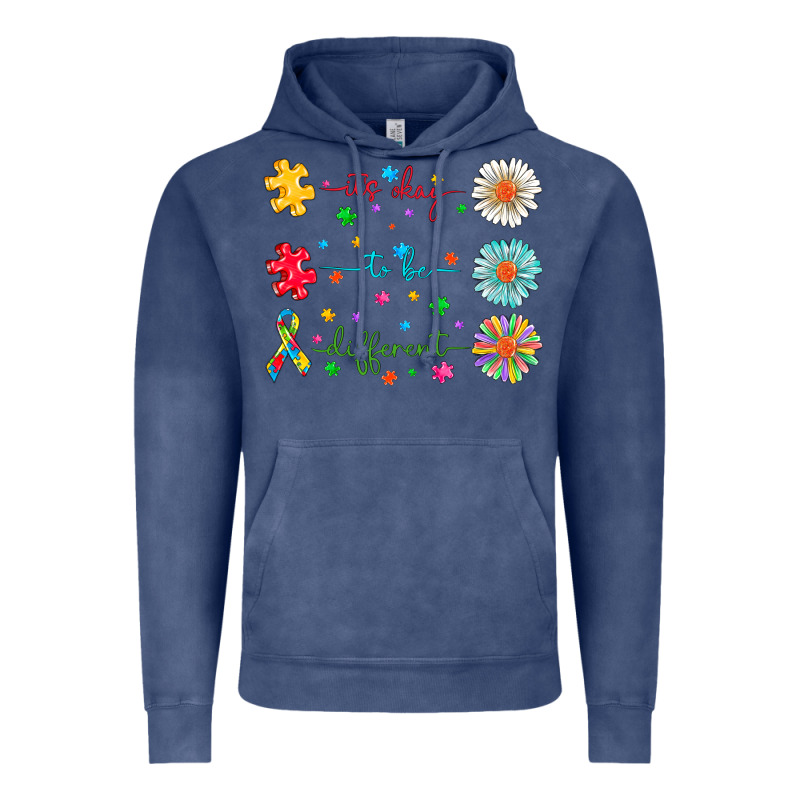 It's Okay To Be Different Vintage Hoodie by CowhideDigitalArt | Teevron