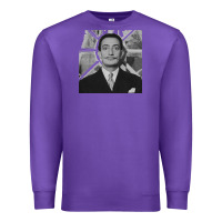 Purple swans reflecting elephants 1937 by salvador dali 83665573 Premium Sweatshirt - linhVisuals