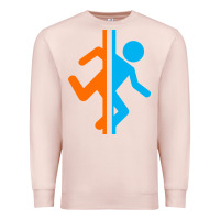 Pale Pink portal   portal Premium Sweatshirt - linhVisuals